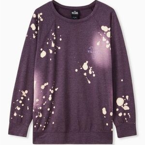 Disney Villains Bad Influence Spot Bleach Sweatshirt Size Xl